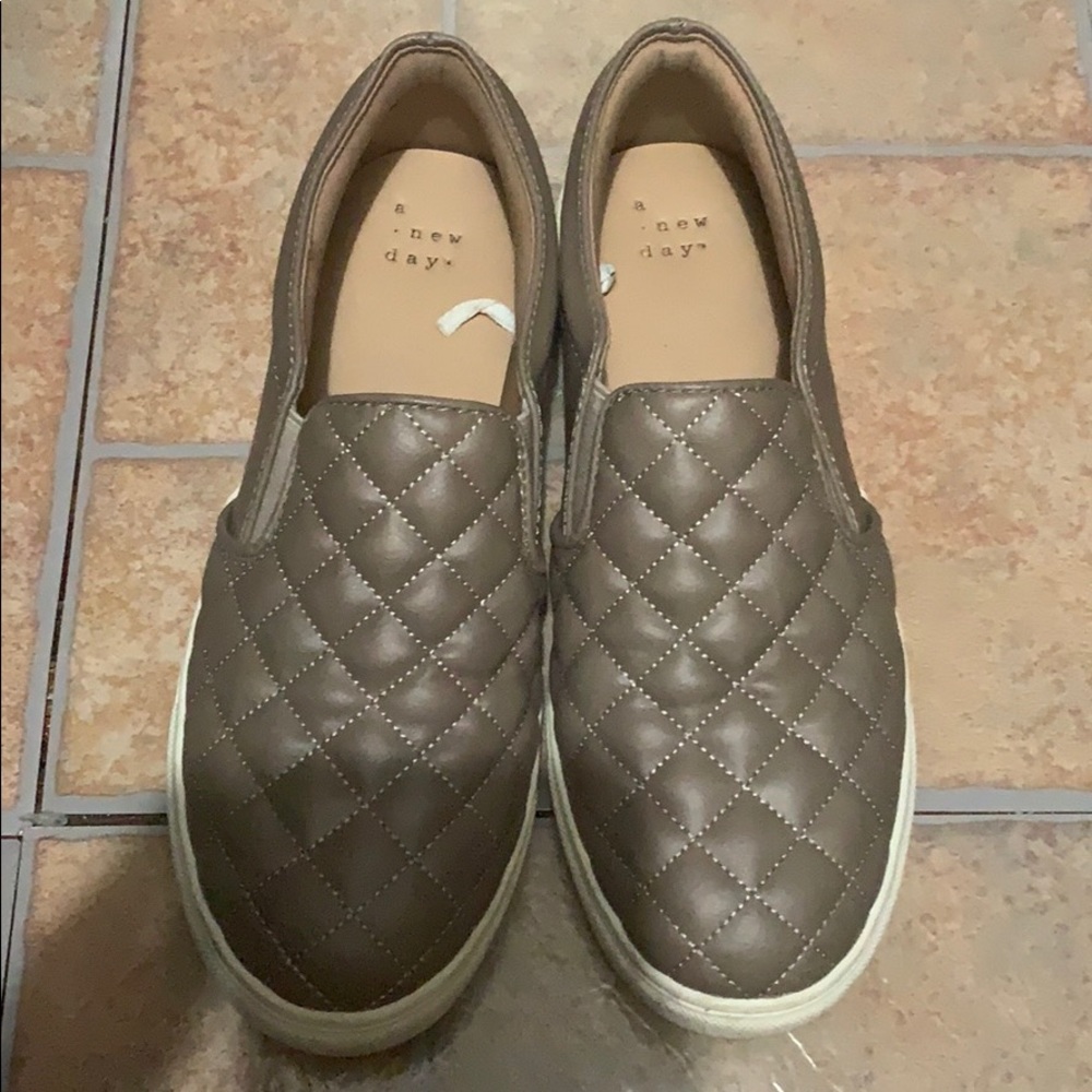 Slip on shoes.
